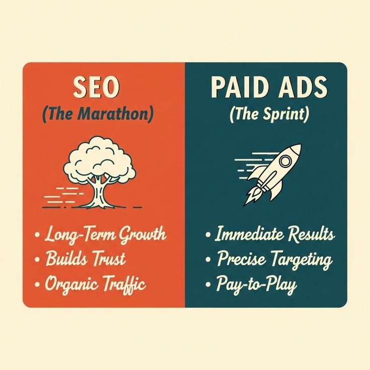 Google Ads vs SEO for fast business growth