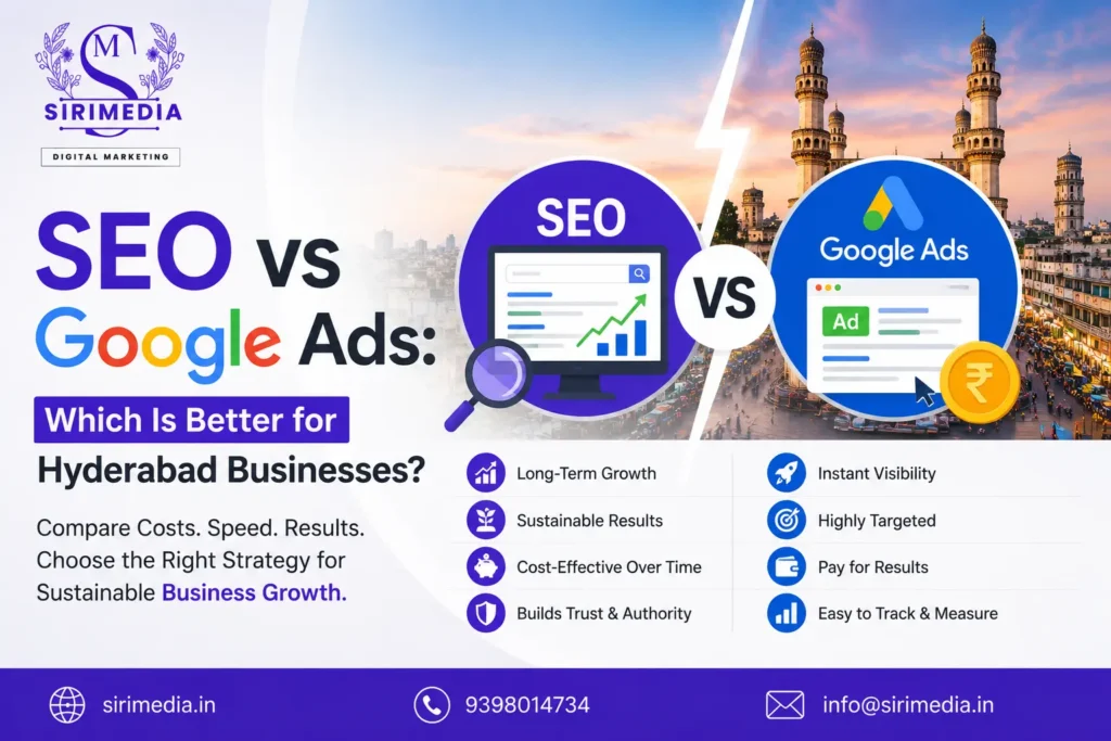 SEO vs Google Ads Hyderabad